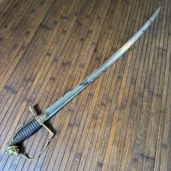 SABRE D'OFFICIER TYPE CHASSEUR A CHEVAL