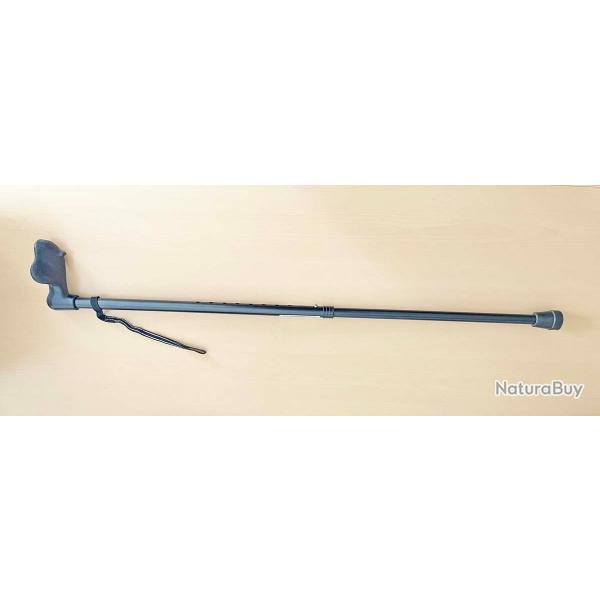 Canne rglable en hauteur, avec poigne pour droitier