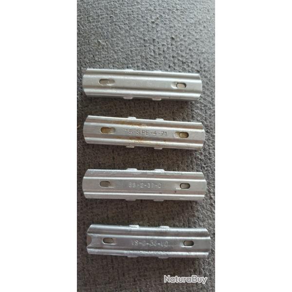 Lot de 4 Lames-chargeurs de Mas 36 et armes en 7,5 x 54
