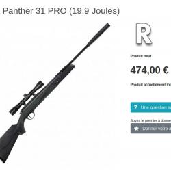 Carabine Air comprimé Diana Panther 31 pro + lunette Hawke Vantage 3.9-40