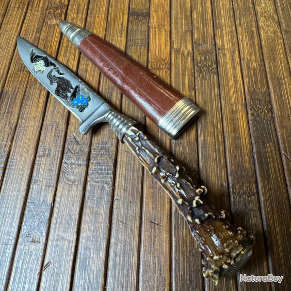 SUPERBE ET LUXUEUX NICKER VINTAGE TRADITIONNEL ALLEMAND ARTISANALE SOLINGEN LAME GRAVE