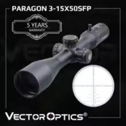 Lunette de Visée Vector Optics Paragon Gen2 3-15x50 Réticule Illuminé Montage 30mm Tir Longue Portée