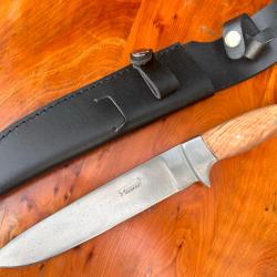 Couteau de camp Léopard - Teck - 30 cm