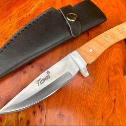 Couteau Léopard l'élégant - Teck - 24,5 cm