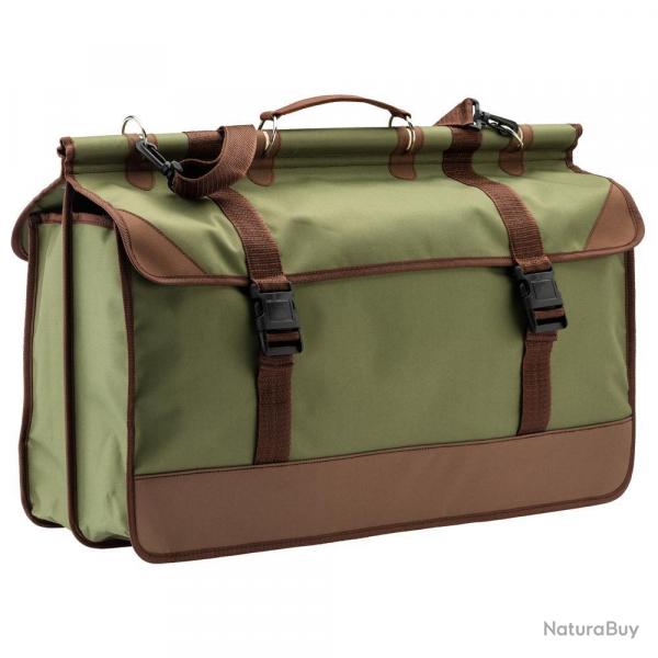 Sac de Battue Country - Toile Rsistante Vert/Marron - Grande Capacit et Confort de Transport