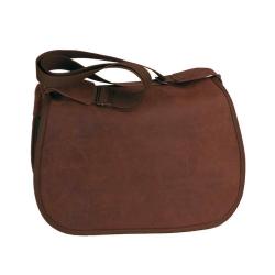 Gibecière Cuir Croupon Country Sellerie - Petit Modèle - Cuir Ciré Résistant - Praticité et Élégance