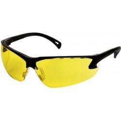 Lunettes de Protection ASG - Verres Jaunes Anti-UV - Monture Noire Résistante - Vision Optimale et S