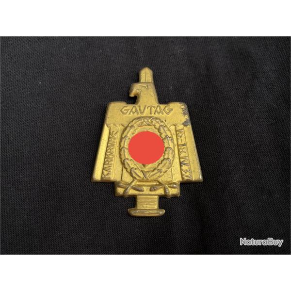 Badge du Gautag de Karlsruhe - Allemand WW2