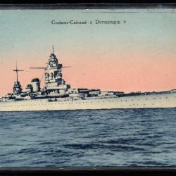 CPA - Marine Militaire - Croiseur - Cuirasse " DUNKERQUE "  N°3746