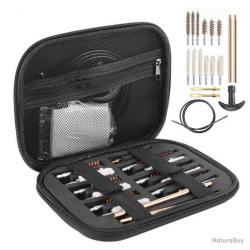 Kit de nettoyage armes a feu + 50x patchs - calibre du 22lr au .45 - LIVRAISON GRATUITE