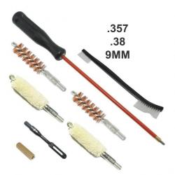 Kit de nettoyage pour armes de poing calibre 357 - 9mm - 38 special - LIVRAISON GRATUITE