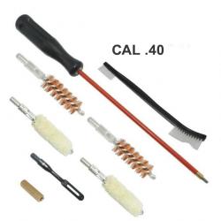 Kit de nettoyage pour armes de poing calibre 40 - LIVRAISON GRATUITE