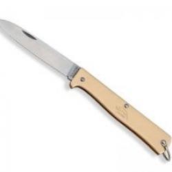 Couteau Otter MERCATOR lame acier inox 1.4034 manche en laiton
