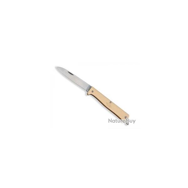 Couteau Otter MERCATOR lame acier inox 1.4034 manche en laiton