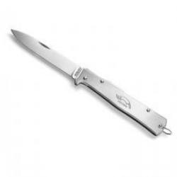 Couteau Otter MERCATOR  lame acier inox 1.4034 avec cran au dos, manche 11 cm inox