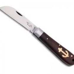 Couteau Otter LONDON lame pied de mouton acier inox 1.4034, manche en grenadille