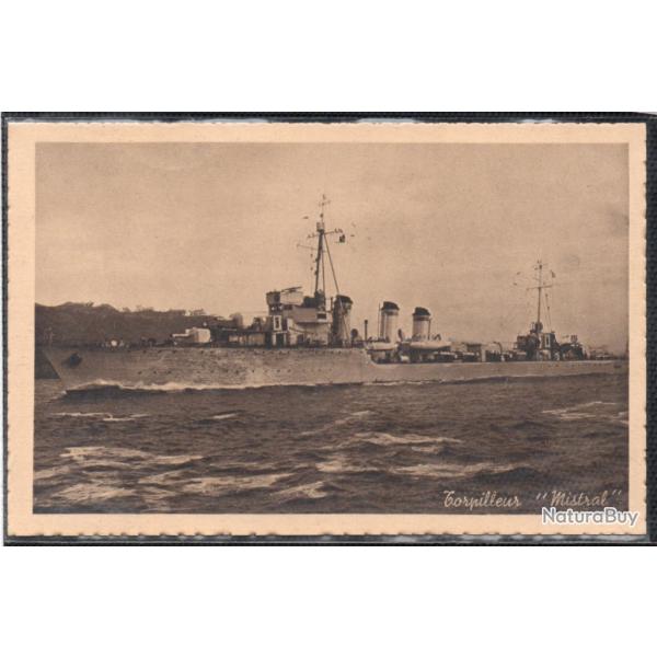 CPA - Marine Militaire -Torpilleur  " Mistral "  N3749