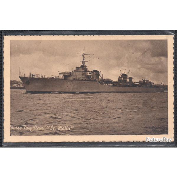 CPA - Marine Militaire - Contre-Torpilleur  " Le Malin"  N3750