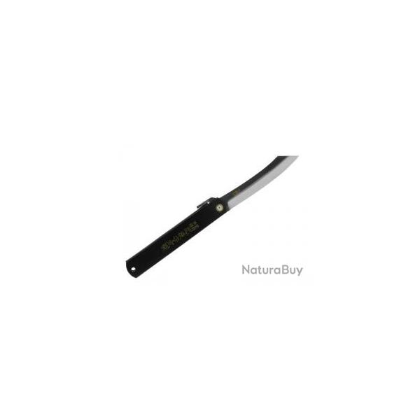 Couteau Higonokami LUXE lame semi-brute acier carbone San Mai SK2 (lamin 3 couches) manche 12cm