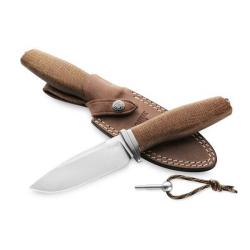 AH.BLN Couteau fixe LionSTEEL "ACHA" micarta naturel