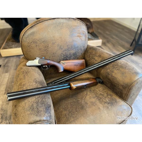 Fusil Trap Castellani 12/70 avec 2 canons