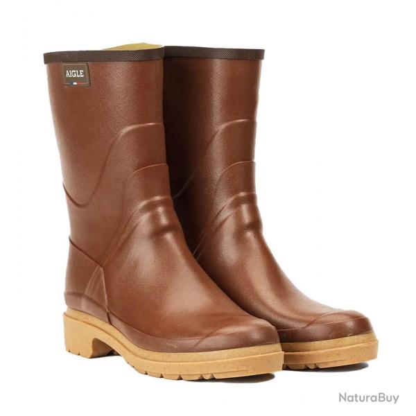 Aigle - Bottillon au chaussant universel Homme Bison 2 Ambre 40 Marron