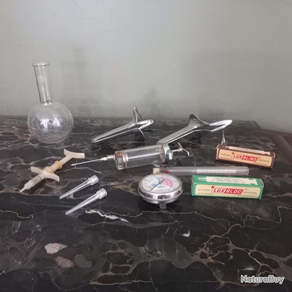 lot d'ancien objet mdical