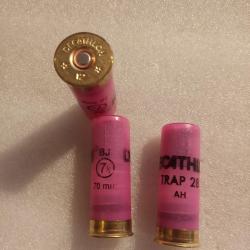 Lot 25 cartouches Trap calibre 12/70 n°7,5