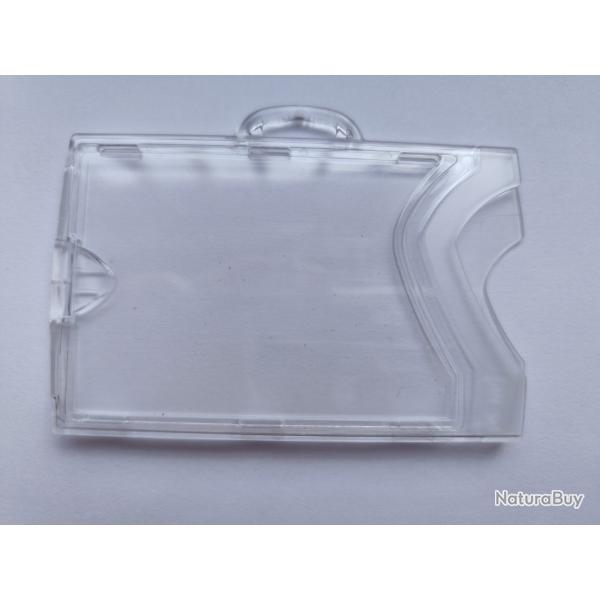 Lot de  48 portes badges transparents