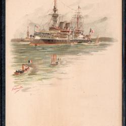 CPA - Marine Militaire - GARDE COTES CUIRASSE N°3759
