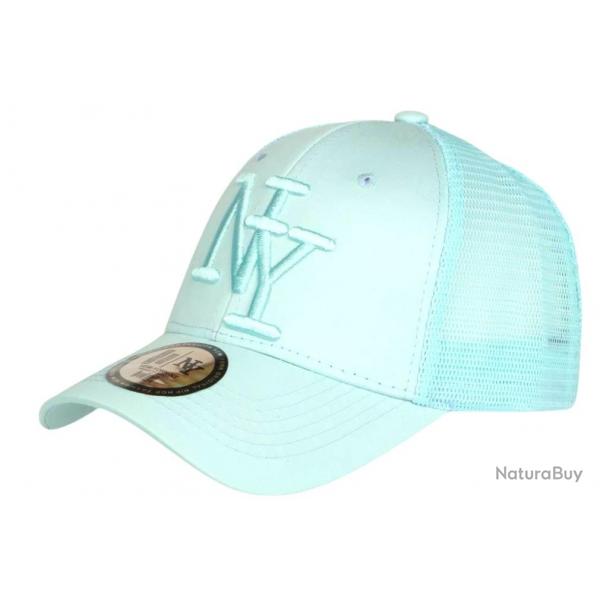 Casquette NY Filet Turquoise Aqua Trucker Baseball Fashion Gybz Taille unique Vert