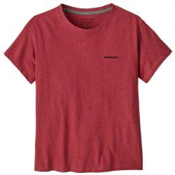 Tee Shirt Patagonia "Women's P-6 Logo Responsibili-Tee" S Rouge
