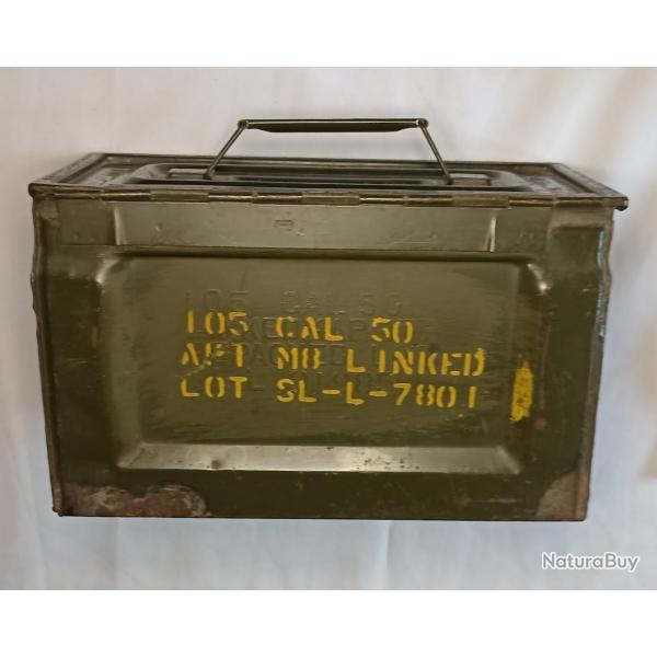 Caisse vide munitions US ARMY cal 50