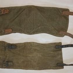 Guêtres troupes allemande 39/45 WW2 dépareillées