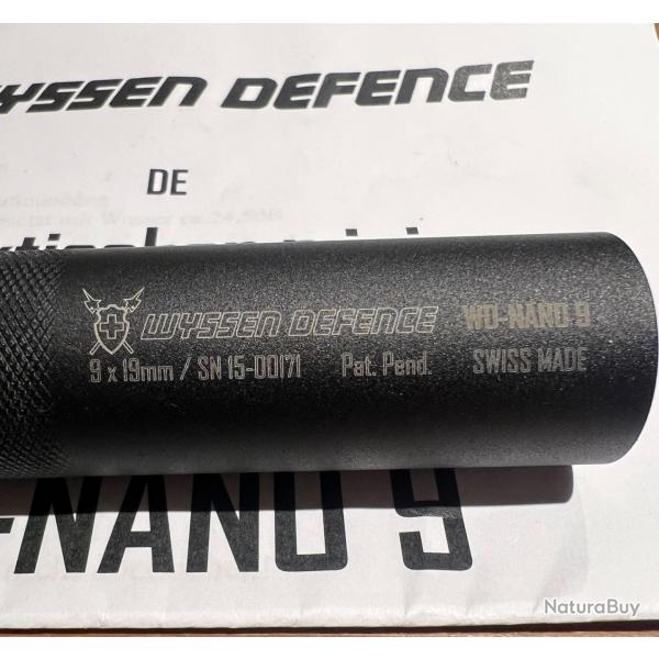 SILENCIEUX WYSSEN DEFENCE NANO9 CAL9X19 1/2X28"