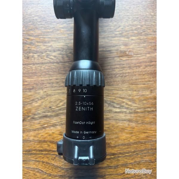 Lunette afft  schmidt bender zenith 2,5-10x56 lumineuse Ffp