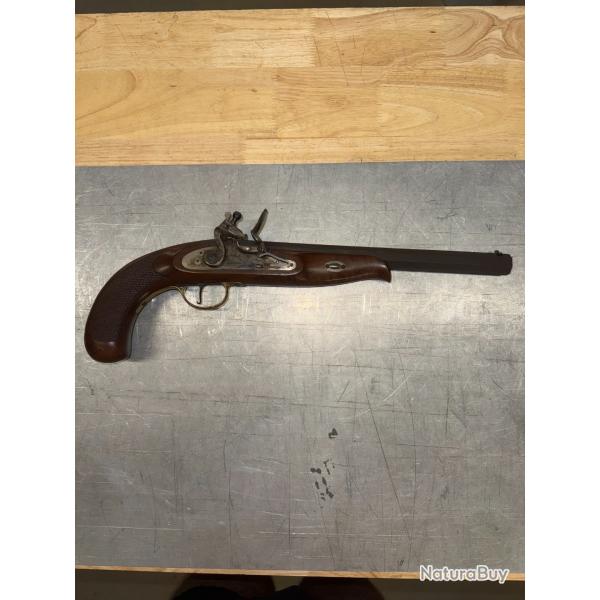 PISTOLET PEDERSOLI CONTINENTAL A SILEX NEUF CALIBRE 45