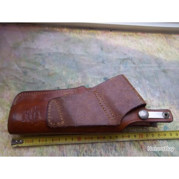tui de pistolet ou revolver en cuir fauve GIL HOLSTER ml cooper M43