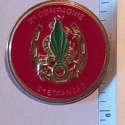 Insigne de la 2ème compagnie du 2ème régiment étranger d'infanterie (2ème REI)