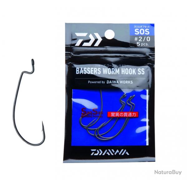 Hameon texan Daiwa Bassers Worm Hook SOS N2