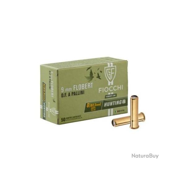 Cartouche 9mm Flobert Fiocchi plomb de 8