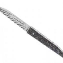 Couteau Charles Canon lame acier 12C27 mat manche en résine avec inclusion de lavande