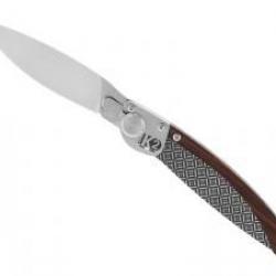 Couteau K2® lame acierZ40C13 microbillé avec système de verrouillage K-Lock® Décor kaléidoscope+étui