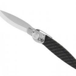 Couteau K2 lame acier Z40C13 microbillé manche décor rayures +étui