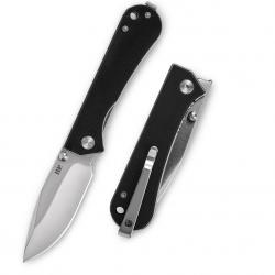 Couteau NUKNIVES Kumpanter Lame Acier D2 Manche G10 Black Liner Lock KIVT NUKS131001