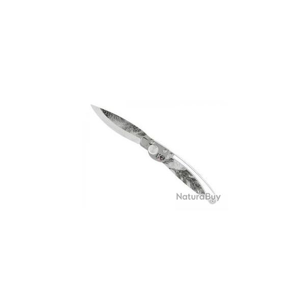Couteau K2 lame acier Z40C13 microbill manche dcor pins +tui