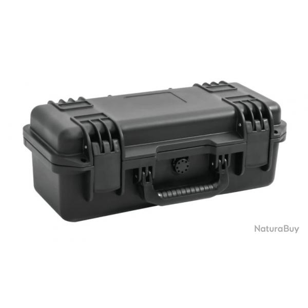 Valise rigide noire 46,5 cm en PP avec mousse - Protection portable pour objets prcieux