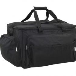Sac de pêche noir imperméable en tissu Oxford 57x35x34 cm - Transport idéal pour vos activités