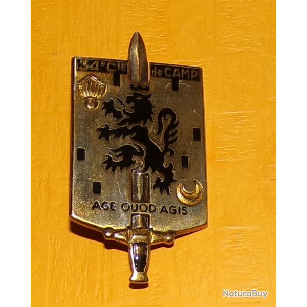 34 Cie, Compagnie de Camp, mail, dos guilloch, FABRICANTDRAGO PARIS , HOMOLOGATION 1808, BON ETA
