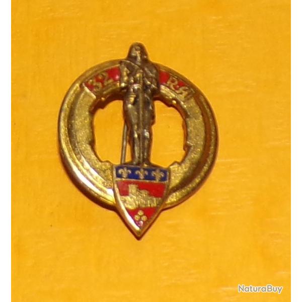 32 Rgiment d'Artillerie, mail, dos guilloch argent, pingle , cercle  fond crnel broch d'un